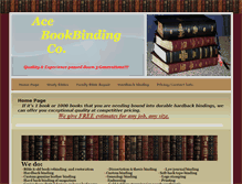 Tablet Screenshot of acebookbindery.com
